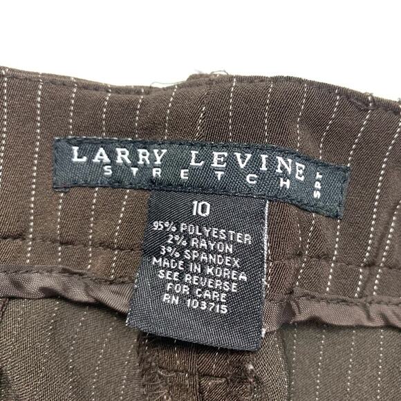 Brown Pinstripe Dress Pants - Picture 3 of 6